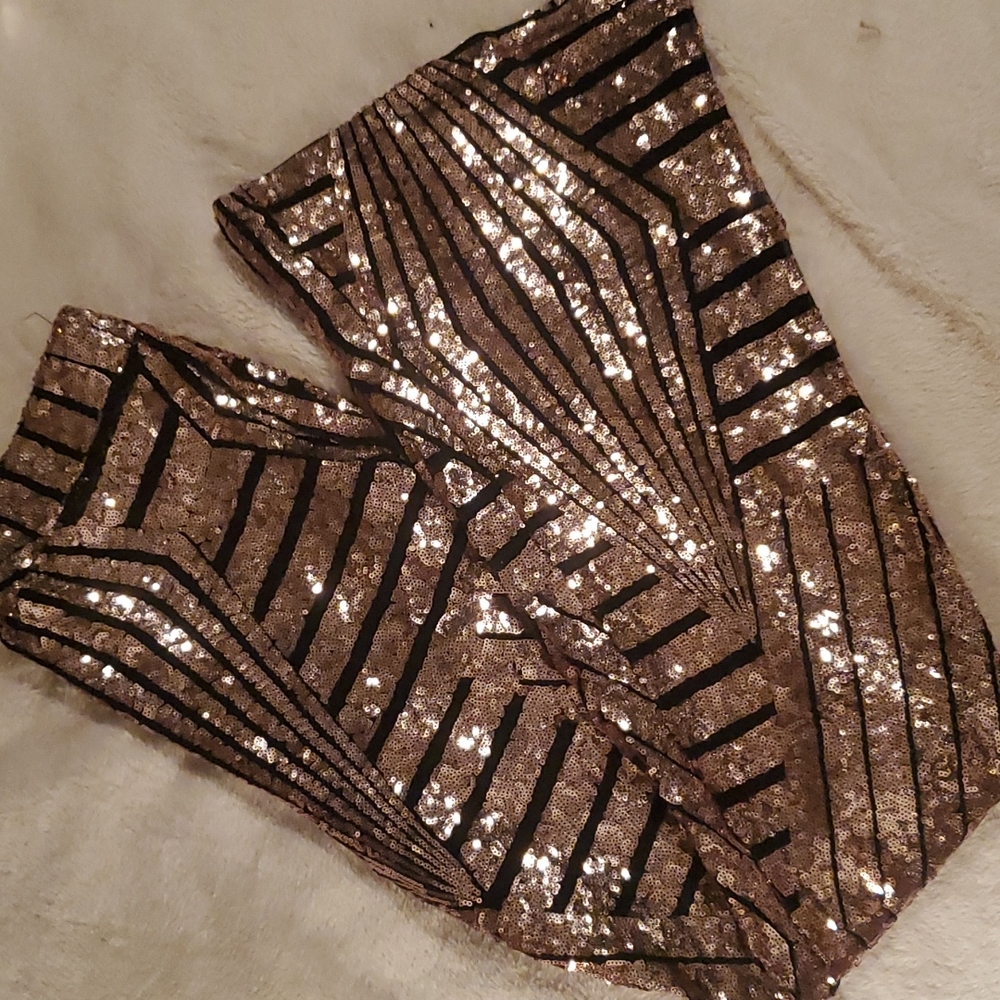 Sequin bellbottoms
